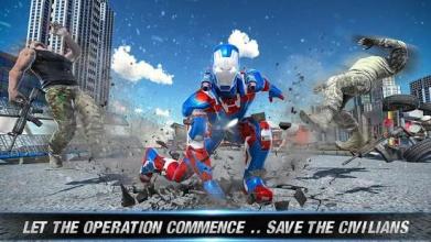 Flying Rescue Hero Captain Robot America截图2