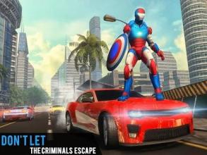 Flying Captain Superhero Robot Rescue Mission截图2