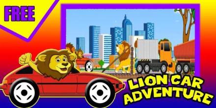 Lion Adventure - Racing Animal Car截图5