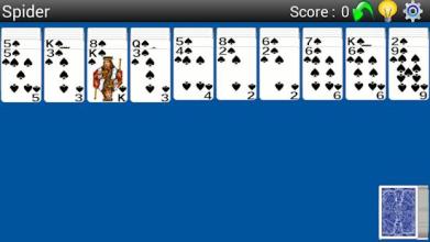 Spider Solitaire Offline截图2