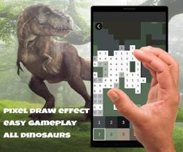 Pixel Color By Number: Jurassic Dinosaur Pixel Art截图3