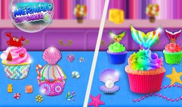 Mermaid Tail Cupcake Game! Trendy Desserts Chef截图4