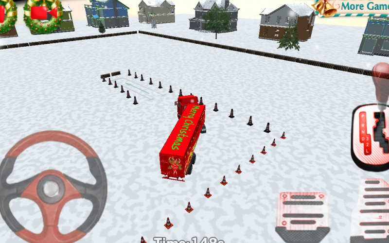 3D圣诞卡车停车场截图1