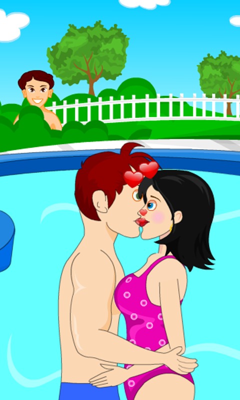 Fun Swimming Pool Love Kiss截图4