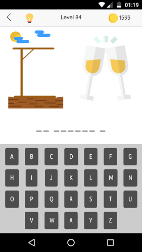 Hangman - Word game FREE截图1