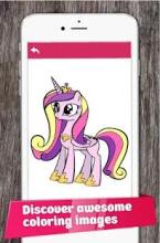 Сoloring book Pony - color art pictures free截图3