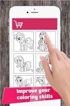 Сoloring book Pony - color art pictures free截图5