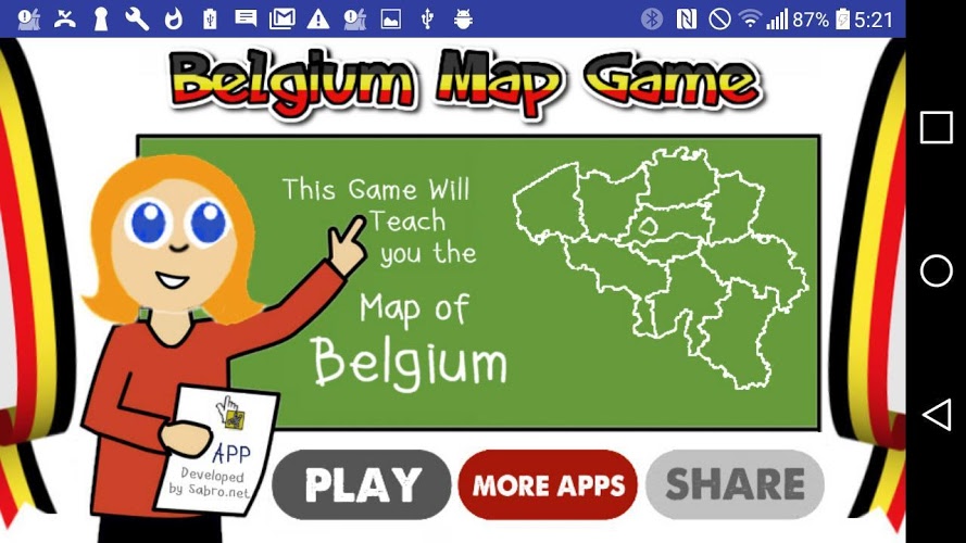 Belgium Map Puzzle Game Free截图4