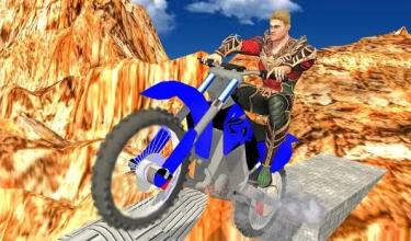 Superheroes Bike Crash Rider:Downhill Stunt Racing截图2