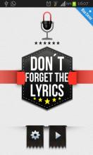 Don't Forget the Lyrics 2014截图1