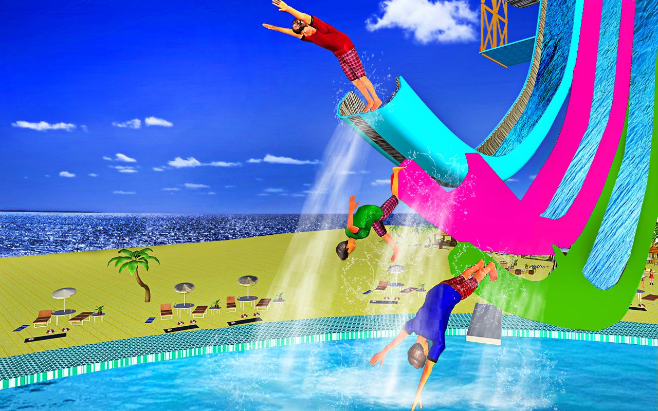 Water Slide Flip Park Uphill Sliding Stunts截图2