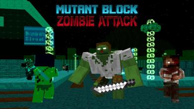 Mutant Block Zombie Attack截图1