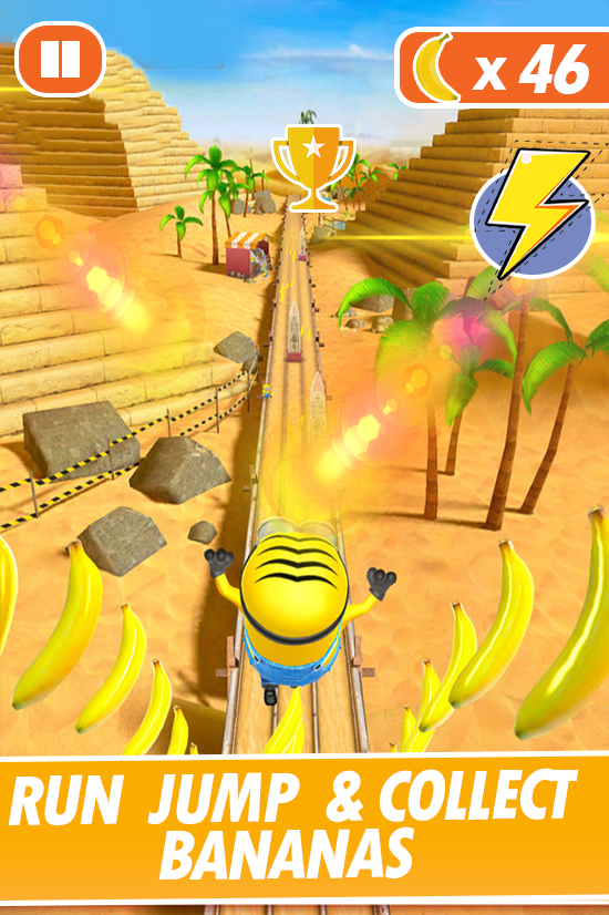 Banana Minion Adventure Rush : Legends Rush 3D截图1