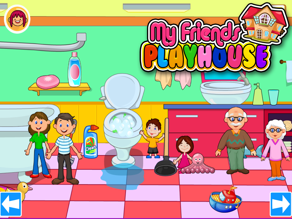 My Pretend House - Kids Family & Dollhouse Games截图3