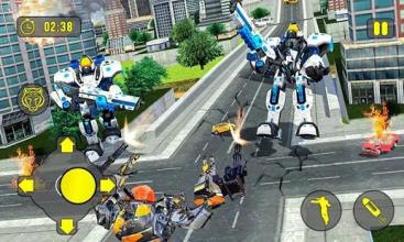 Futuristic Robot Transform Battle Tiger Robots War截图1