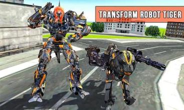 Futuristic Robot Transform Battle Tiger Robots War截图2