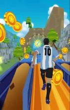 Subway Messi Juggling Run World - 3D Soccer Run截图2