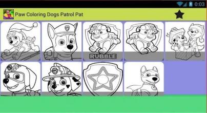 Paw Coloring Dogs Patrol Pat截图1