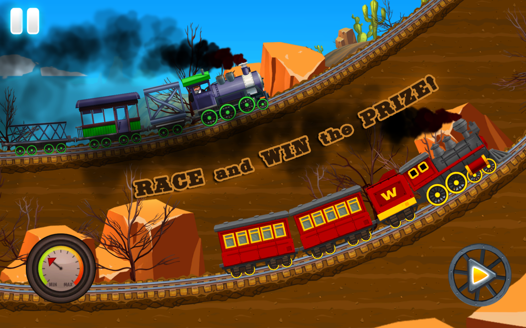 Western Train Driving Race截图3