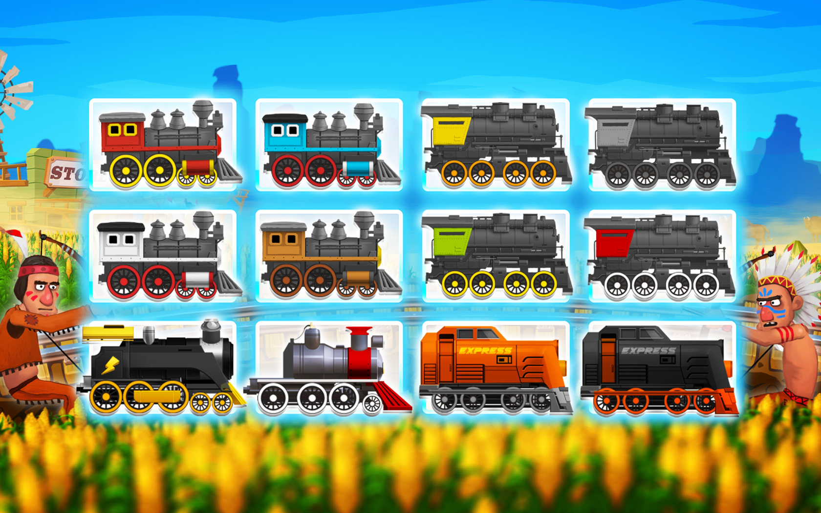 Western Train Driving Race截图1