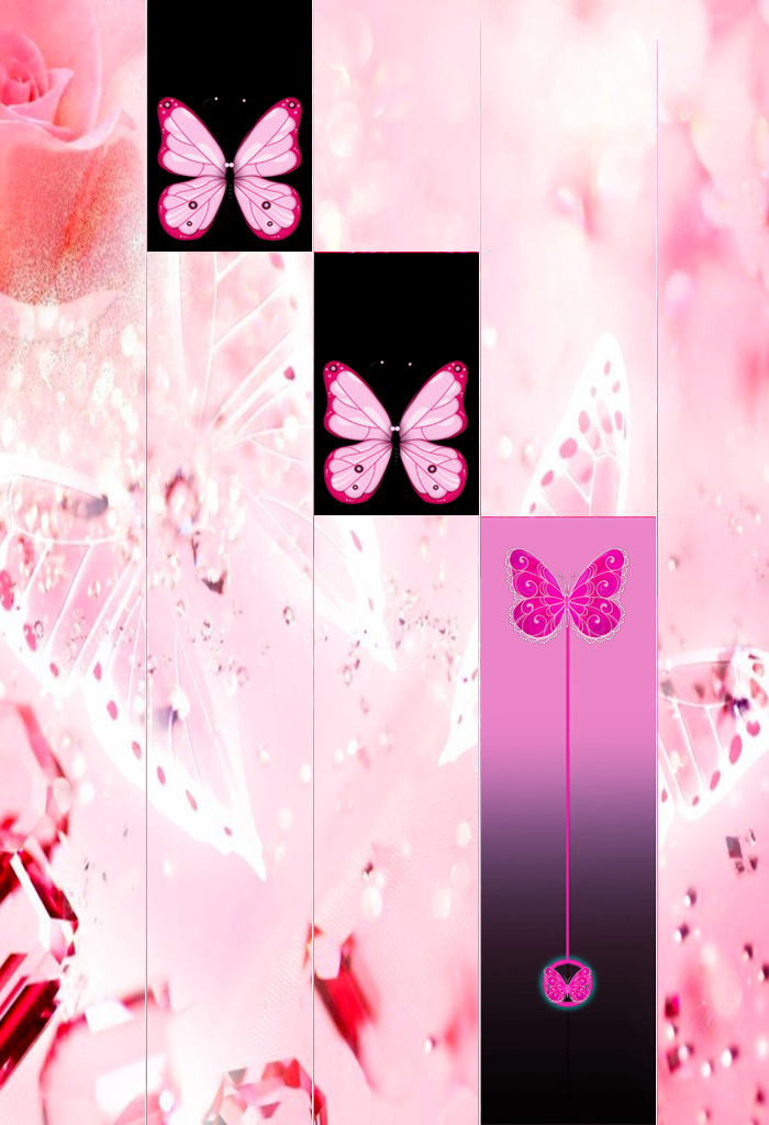 Pink Butterfly Piano Tiles 2018截图1