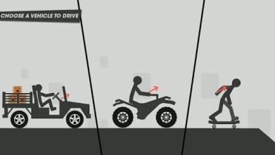 Stickman Dismounting Stick Destruction截图3