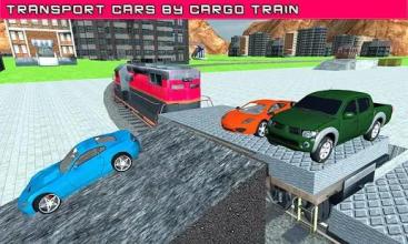 Car Cargo Train Transport 3D截图1