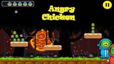 Angry Chicken Slingshot Throw Down hungry birds截图1