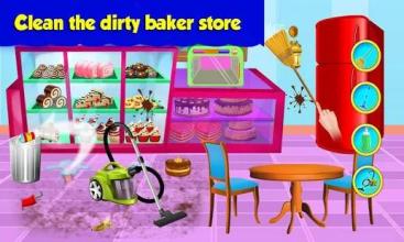 Bakery Shop Repair Fix It: Store Cleaning Makeover截图2