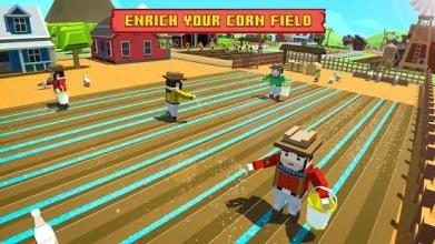 Super Blocky Farmer Life: Farming Games 2018截图1