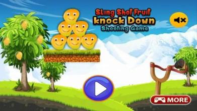 Sling Shot Fruit Knock Down Shooting Game截图4