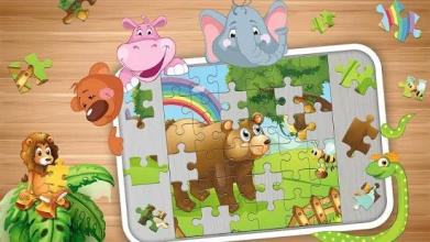 Kids Zoo animal JIgsaw Puzzle截图3