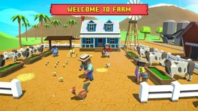 Super Blocky Farmer Life: Farming Games 2018截图4