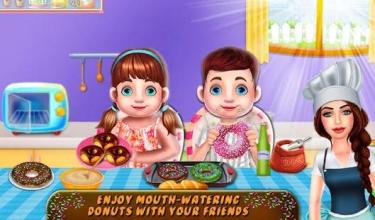 Donut Cooking Games - Dessert Shop截图2