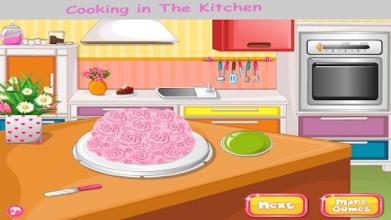 Cooking in kitchen - Bake Cake Cooking Games截图1