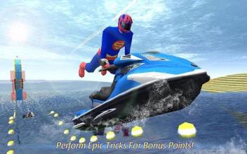 Jetski Water Racing: Superheroes League截图3