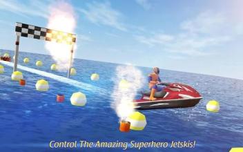 Jetski Water Racing: Superheroes League截图5