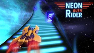 Neon Rush Rider 3D截图2