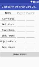 Coal Baron The Great Card Game: Scorepad截图1