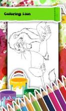 Lion Coloring Book截图2