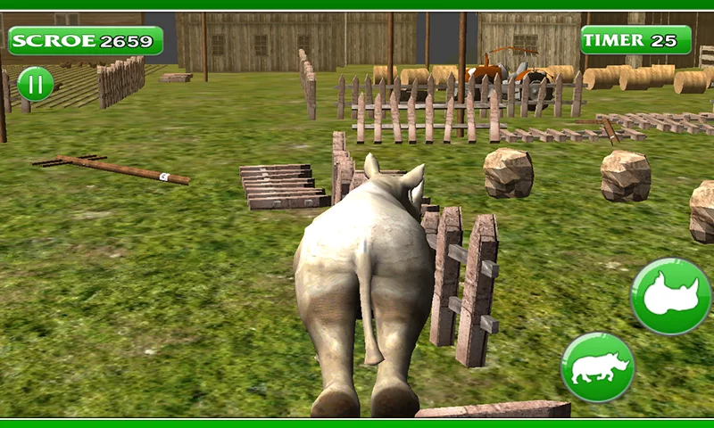 3D愤怒的犀牛模拟游戏截图2