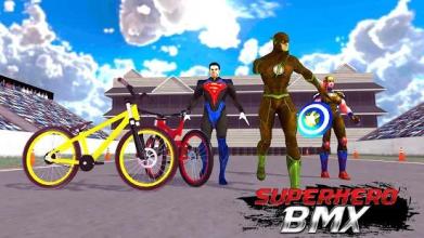 Spiderhero BMX Bicycle Stunt Superheroes Games截图3