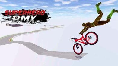 Spiderhero BMX Bicycle Stunt Superheroes Games截图1