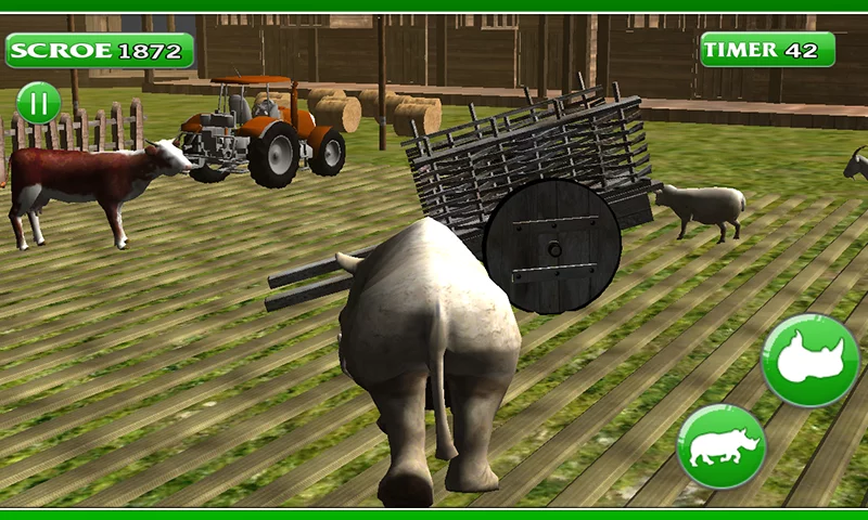 3D愤怒的犀牛模拟游戏截图1