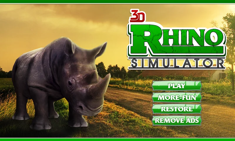 3D愤怒的犀牛模拟游戏截图3