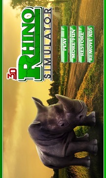 3D愤怒的犀牛模拟游戏截图
