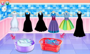 Washing clothes and ironing game截图5