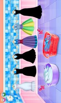 Washing clothes and ironing game截图