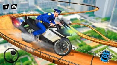 Mega Ramp Police Moto Bike Stunt Master截图1