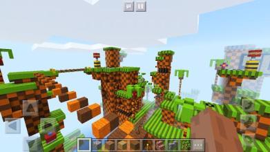 Super Sonic Parkour Race Mini-game. Map for MCPE截图4